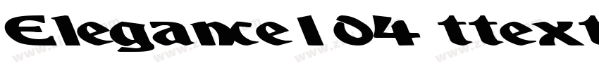 Elegance104 ttext Re字体转换